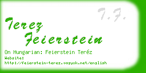 terez feierstein business card